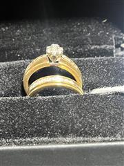 Lady's Diamond Wedding Set 25 Diamonds .25 Carat T.W. 10K Yellow Gold 6g